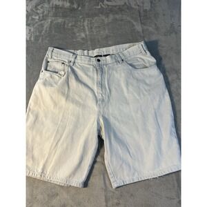 Route 66 Men's White Denim Shorts Size 40 Relaxed Fit Casual Jean Shorts